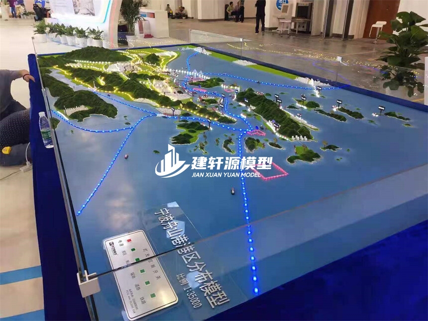 新洲地形地貌模型